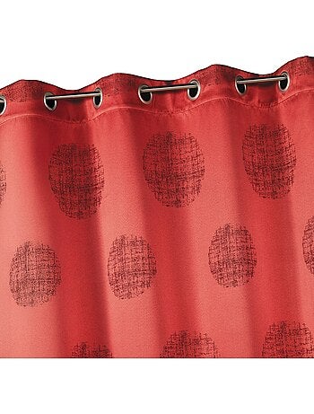 Tenda jacquard con motivi circolari sfumati