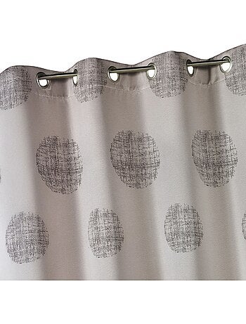 Tenda jacquard con motivi circolari sfumati