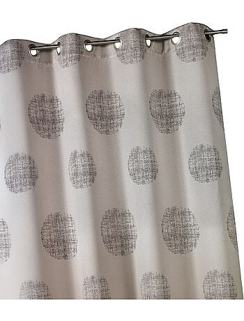 Tenda jacquard con motivi circolari sfumati