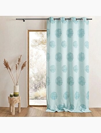 Tenda jacquard con motivi circolari sfumati