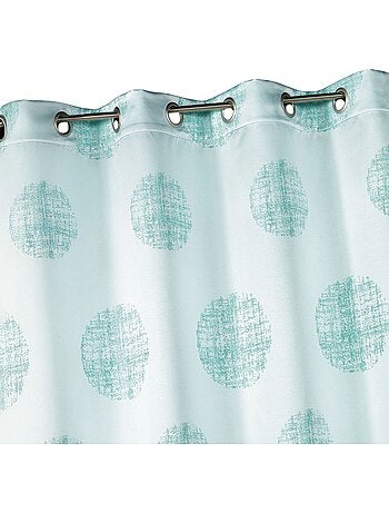 Tenda jacquard con motivi circolari sfumati