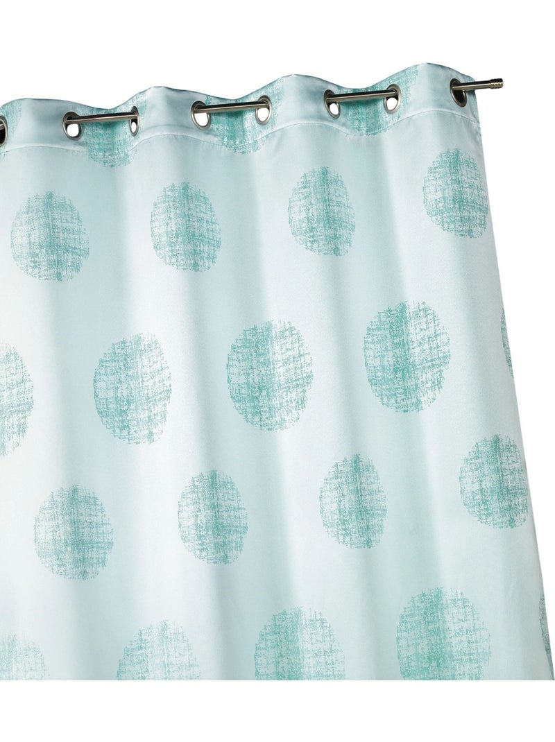 Tenda jacquard con motivi circolari sfumati Turchese - Kiabi