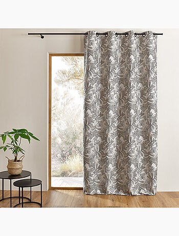 Tenda jacquard con motivi vegetali
