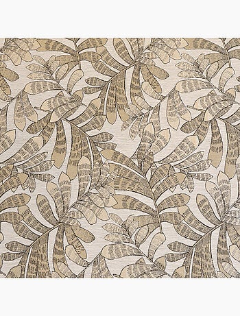 Tenda jacquard con motivi vegetali