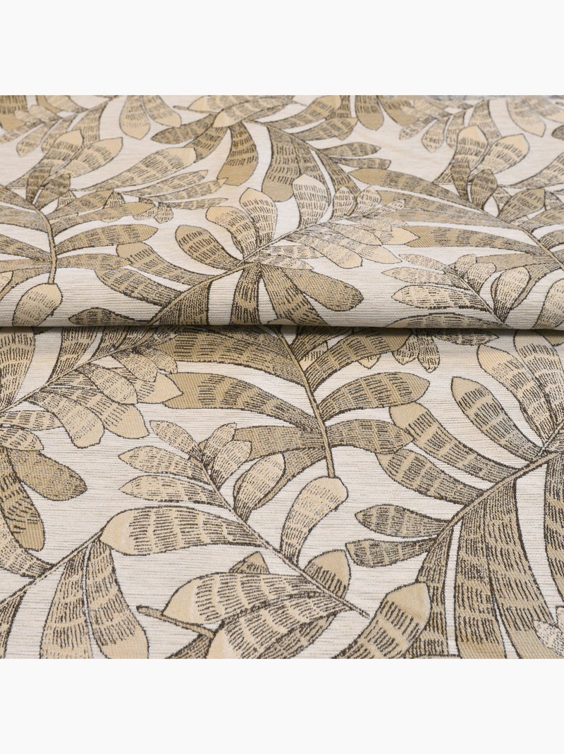 Tenda jacquard con motivi vegetali Legno naturale - Kiabi