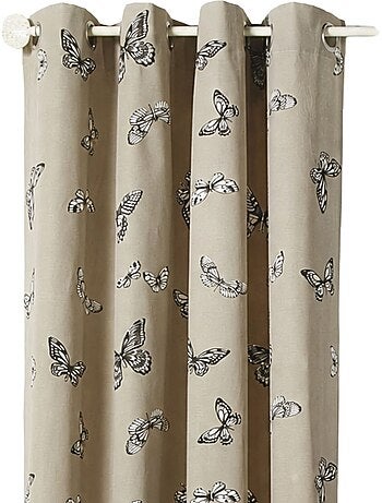 Tenda jacquard con motivo a farfalle