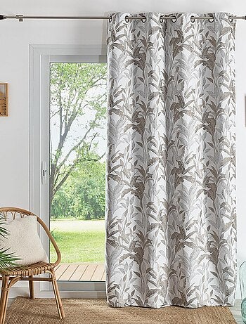 Tenda jacquard con motivo a giungla