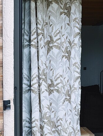Tenda jacquard con motivo a giungla