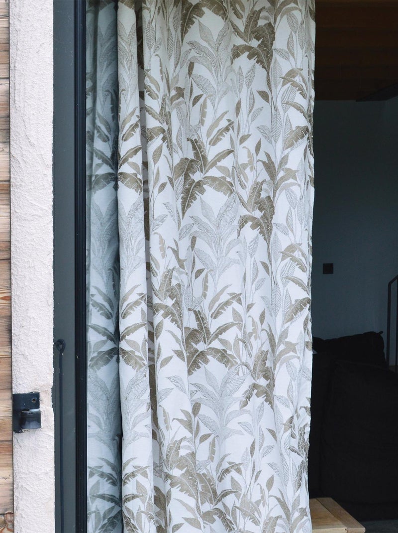Tenda jacquard con motivo a giungla Bianco - Kiabi
