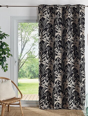 Tenda jacquard con motivo a giungla