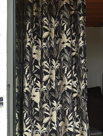 Tenda jacquard con motivo a giungla