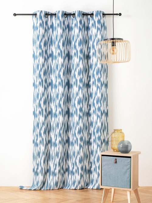Tenda jacquard con motivo ikat in filati upcycled - Kiabi Tenda jacquard con motivo ikat in filati upcycled - Kiabi