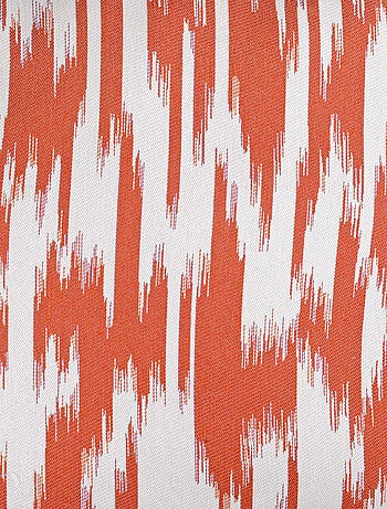 Tenda jacquard con motivo ikat in filati upcycled