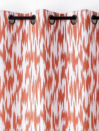 Tenda jacquard con motivo ikat in filati upcycled