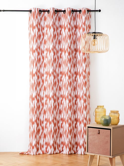 Tenda jacquard con motivo ikat in filati upcycled - Kiabi Tenda jacquard con motivo ikat in filati upcycled - Kiabi