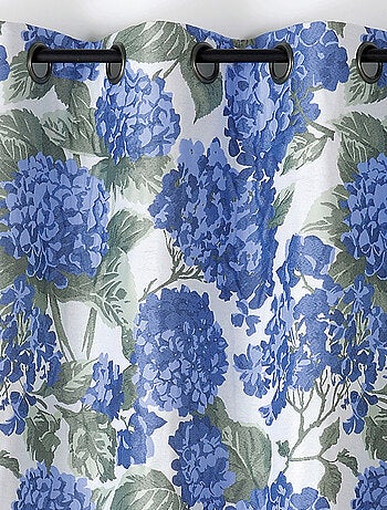 Tenda jacquard con motivo ortensia