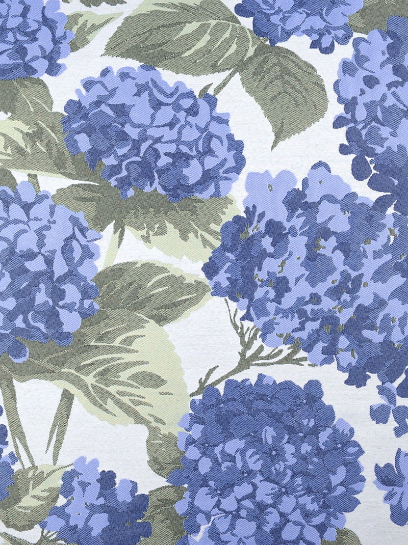 Tenda jacquard con motivo ortensia Blu - Kiabi