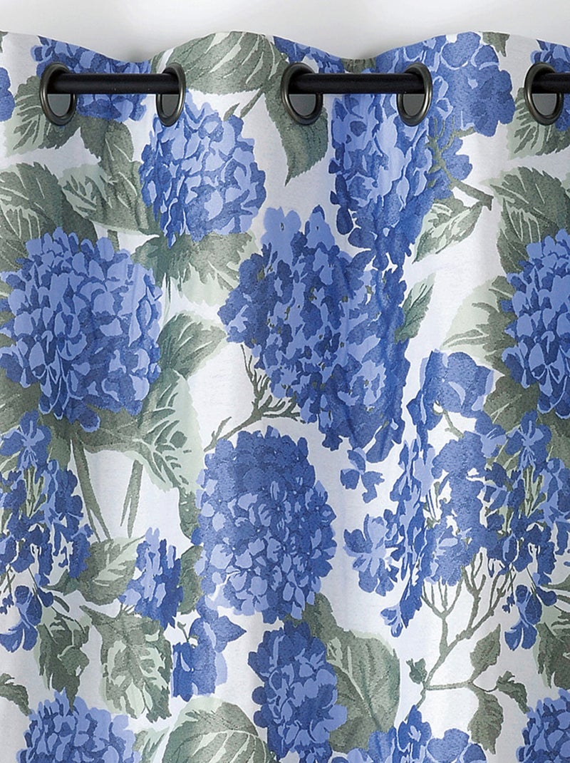 Tenda jacquard con motivo ortensia Blu - Kiabi
