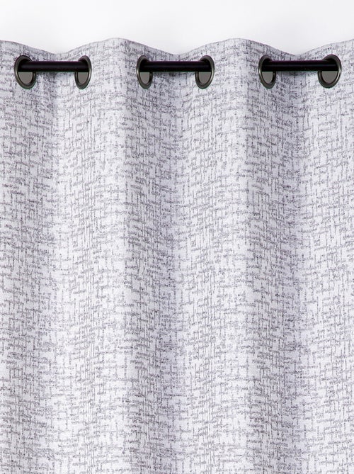 Tenda jacquard con occhielli effetto tweed - Kiabi Tenda jacquard con occhielli effetto tweed - Kiabi