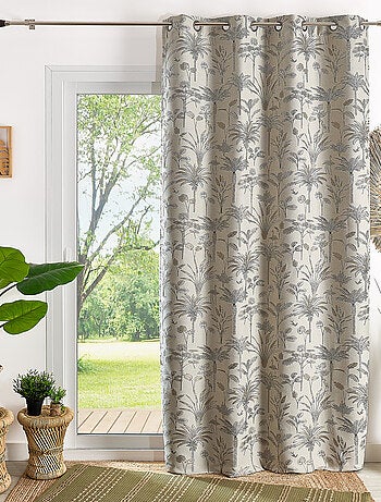 Tenda Jacquard con palme esotiche