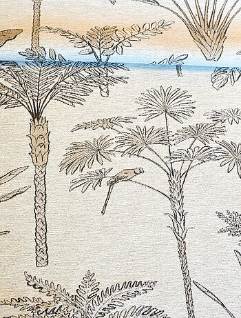 Tenda Jacquard con palme esotiche