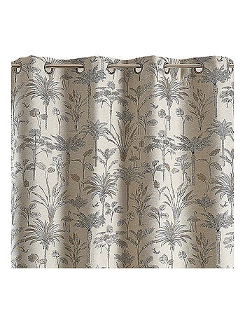 Tenda Jacquard con palme esotiche