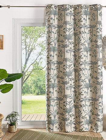 Tenda Jacquard con palme esotiche