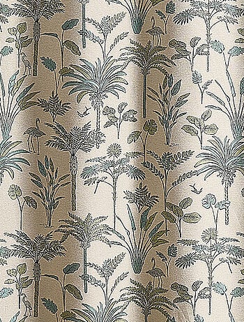 Tenda Jacquard con palme esotiche