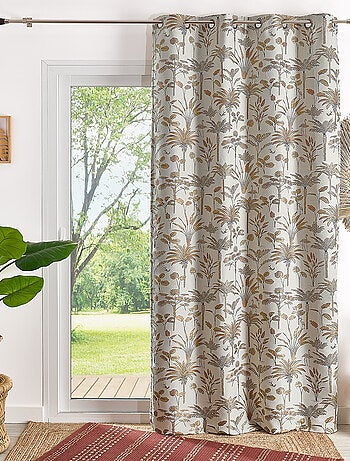 Tenda Jacquard con palme esotiche