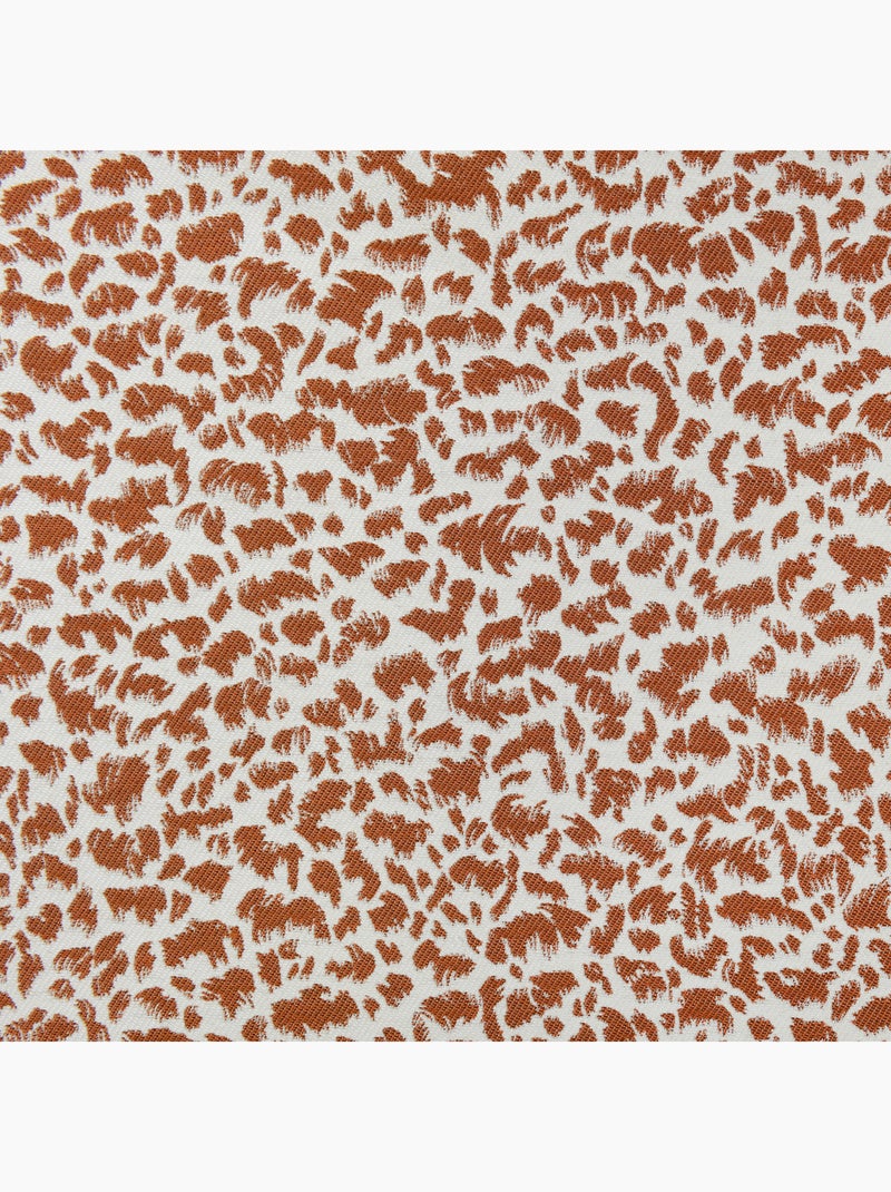 Tenda jacquard con texture astratta e occhielli Arancione - Kiabi