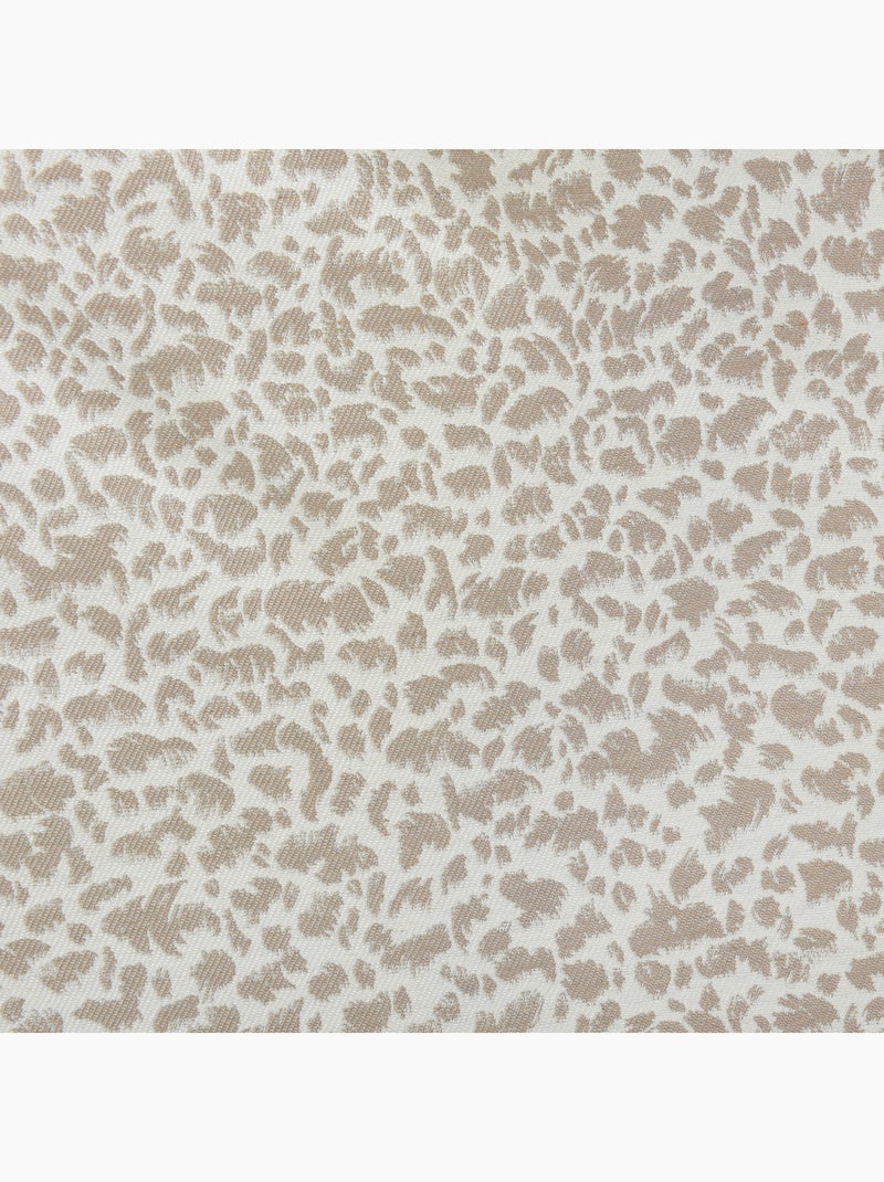 Tenda jacquard con texture astratta e occhielli Beige - Kiabi