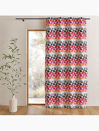 Tenda jacquard filtrante con motivi a triangoli
