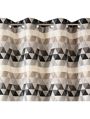 Tenda jacquard filtrante con motivi a triangoli