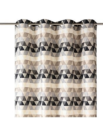 Tenda jacquard filtrante con motivi a triangoli