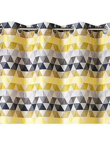 Tenda jacquard filtrante con motivi a triangoli