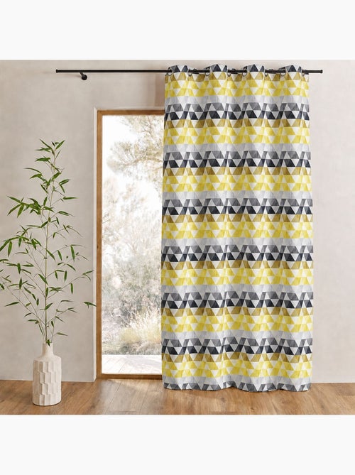 Tenda jacquard filtrante con motivi a triangoli - Kiabi Tenda jacquard filtrante con motivi a triangoli - Kiabi