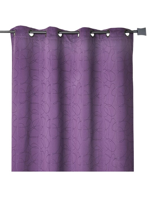 Tenda jacquard geometrica con occhielli - Kiabi Tenda jacquard geometrica con occhielli - Kiabi
