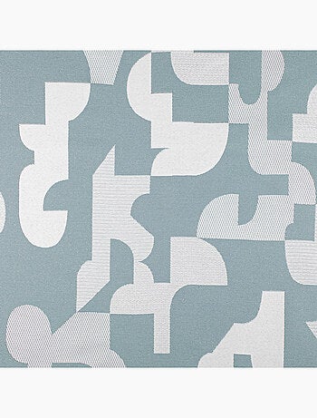Tenda jacquard geometrica dalla texture retrò