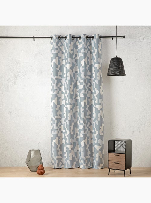 Tenda jacquard geometrica dalla texture retrò - Kiabi