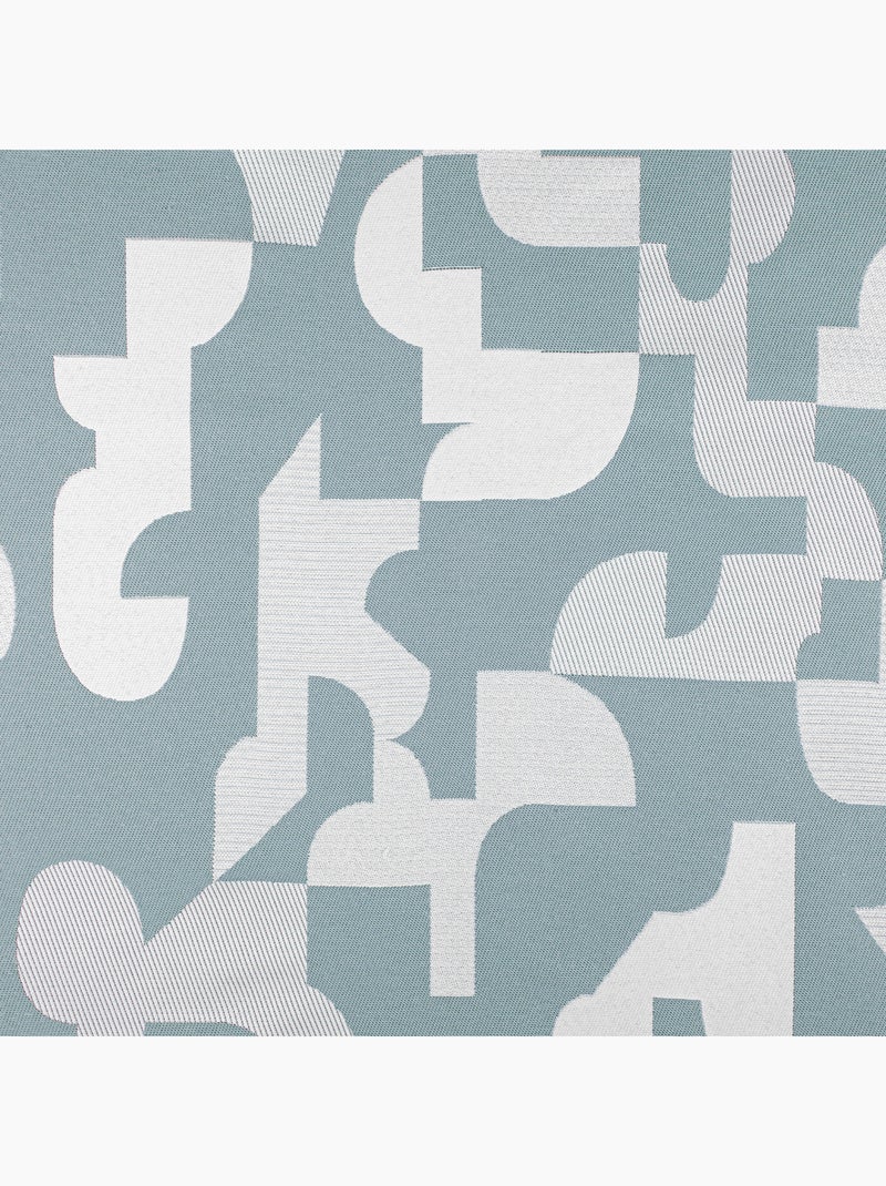 Tenda jacquard geometrica dalla texture retrò Blu - Kiabi