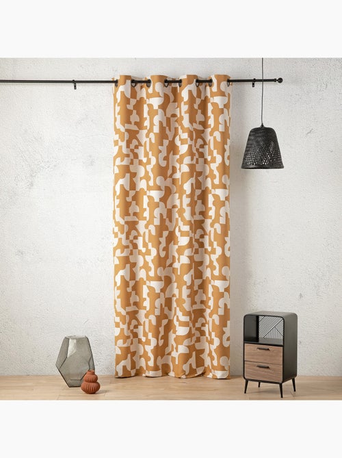 Tenda jacquard geometrica dalla texture retrò - Kiabi