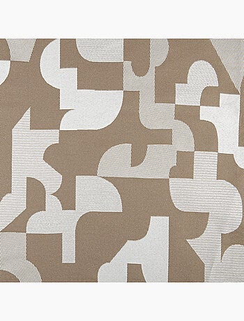 Tenda jacquard geometrica dalla texture retrò