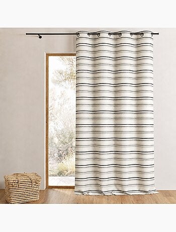 Tenda jacquard isolante a strisce sottili