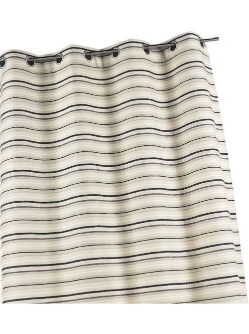 Tenda jacquard isolante a strisce sottili - Kiabi Tenda jacquard isolante a strisce sottili - Kiabi