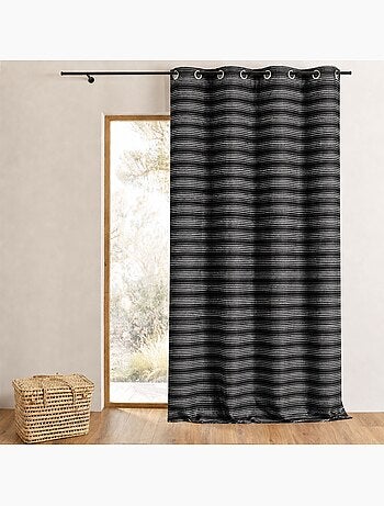 Tenda jacquard isolante a strisce sottili
