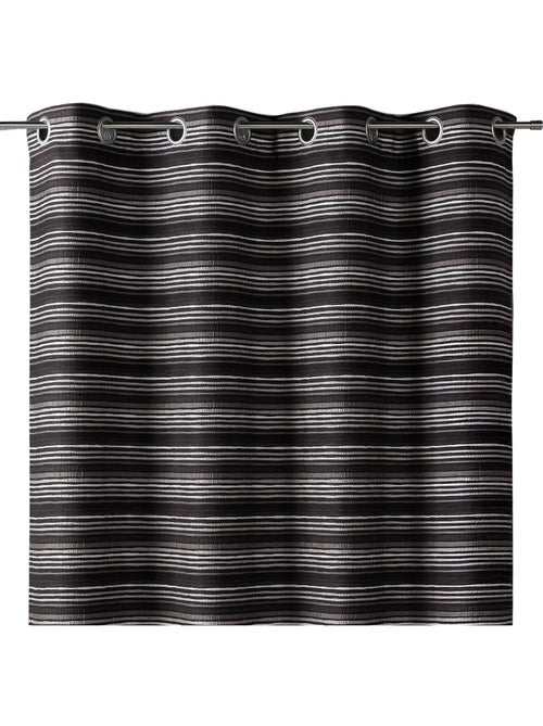 Tenda jacquard isolante a strisce sottili - Kiabi Tenda jacquard isolante a strisce sottili - Kiabi