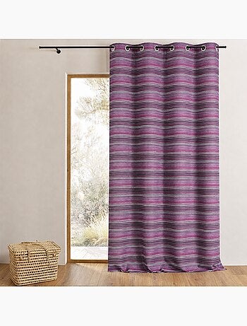 Tenda jacquard isolante a strisce sottili