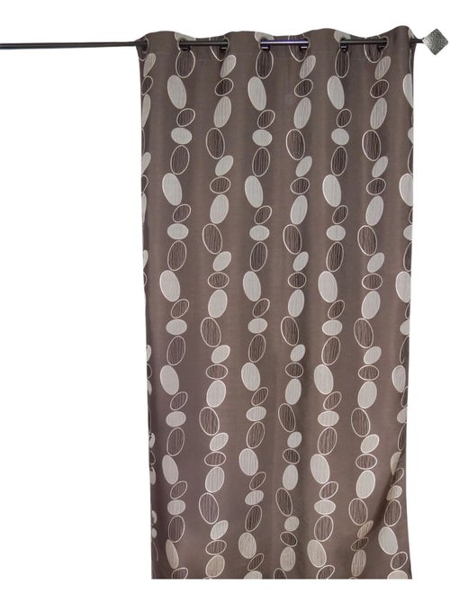Tenda jacquard marrone con ciottoli - Kiabi Tenda jacquard marrone con ciottoli - Kiabi