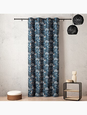 Tenda jacquard oscurante motivo tigre giapponese, elegante ed esotica