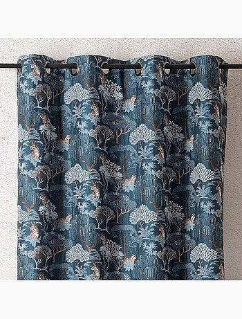 Tenda jacquard oscurante motivo tigre giapponese, elegante ed esotica